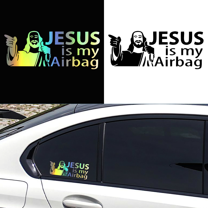 Motorcycle Gear With Airbag - G184 Jesus Is Mijn Airbag Vinyl