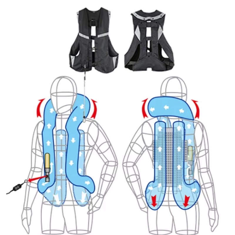 Duurzame nylon motorcross airb - Motorcycle Gear With Airbag recensie en prijs