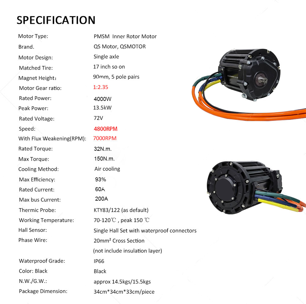 QS 90H 138 4000W V3 Mid Drive  - Motorcycle Gear Tidy recensie en prijs