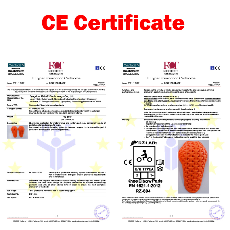 Nieuwe CE-niveau 2-gecertifice - Motorcycle Gear Protection Levels recensie en prijs